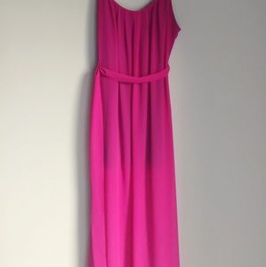 magenta pink purple maxi dress